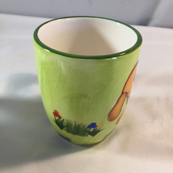 4 vintage ceramic animal mug set dog pig bear dear - Picture 11 of 12